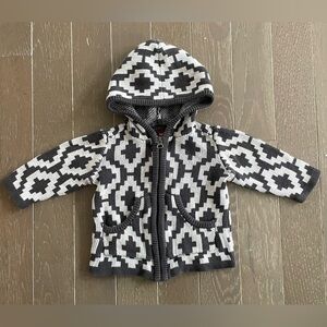 Tea Collection Hooded Zip Up Sweater